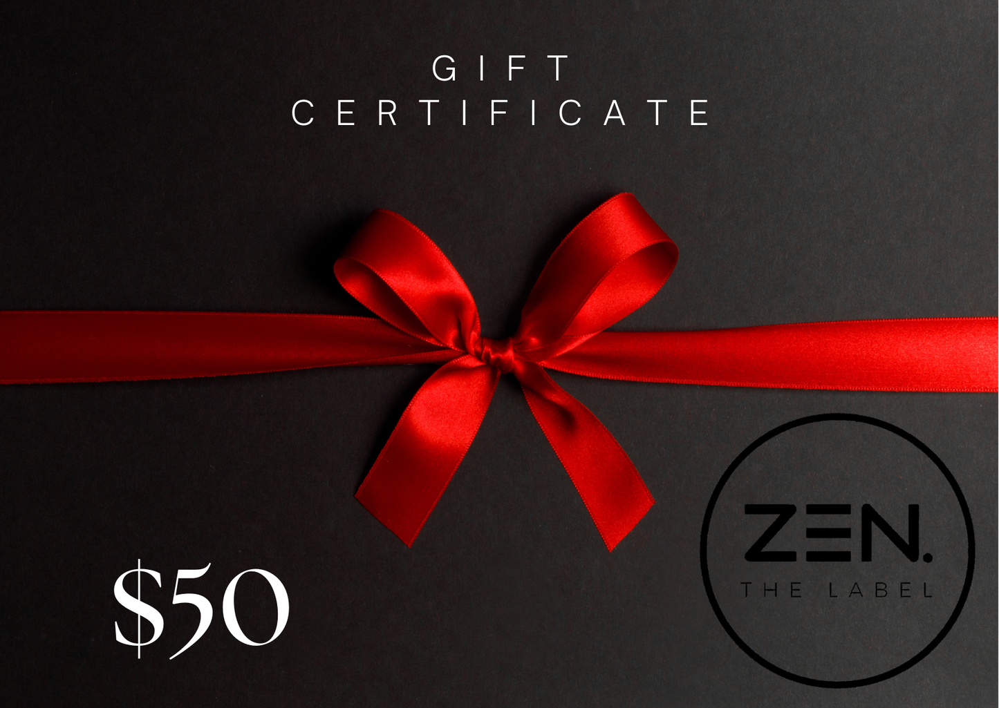 Zen. The Label Gift Card